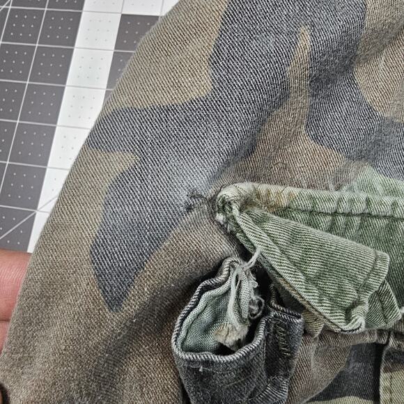 Vintage Cabelas Cargo Pants 36x30 80s M81 Woodland Camouflage USA Distressed - Picture 4 of 16